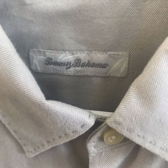 NWT TOMMY BAHAMA HARBOR ISLAND L/S SILK BLEND CAMP SHIRT - Picture 4 of 12